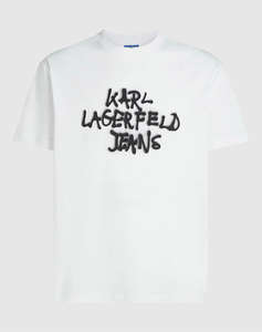 KARL LAGERFELD JEANS KLJ REG SS GRAFFITI TEE