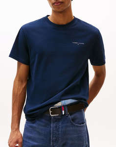 TOMMY JEANS TJM SLIM LINEAR CHEST TEE EXT