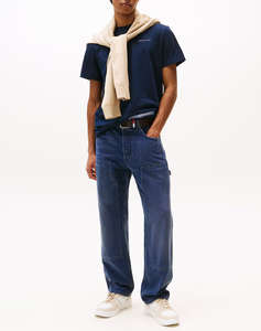 TOMMY JEANS TJM SLIM LINEAR CHEST TEE EXT