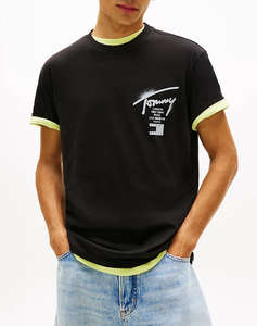 TOMMY JEANS TJM REG CITY SIGN SS TEE EXT