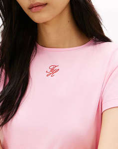 TOMMY HILFIGER TH SCRIPT SLIM SS TEE