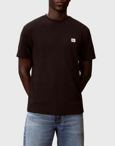 CALVIN KLEIN SS WAFFLE BADGE CREWNK TEE