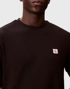 CALVIN KLEIN SS WAFFLE BADGE CREWNK TEE