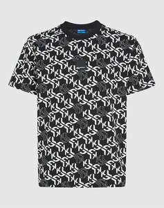 KARL LAGERFELD JEANS KLJ REG SS MONOGRAM AOP TEE