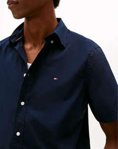 TOMMY HILFIGER FLEX POPLIN SOLID S/S SHIRT