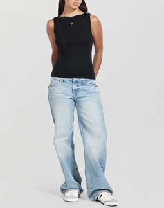 GUESS TINA RIBS TANK TOP ДАМСКА БЛУЗА