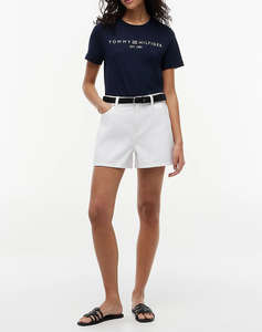 TOMMY HILFIGER REG CORP LOGO C-NK SS