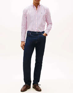 TOMMY HILFIGER FLEX POPLIN BOLD STRIPE RF SHIRT
