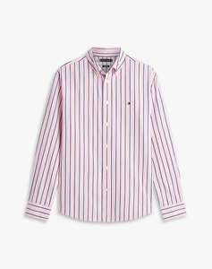 TOMMY HILFIGER FLEX POPLIN BOLD STRIPE RF SHIRT