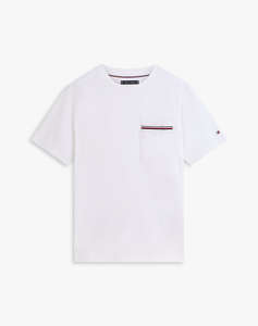 TOMMY HILFIGER GLOBAL STRIPE PIQUE POCKET TEE
