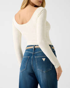 GUESS LS SCOOP BACK NADENE TOP ДАМСКА БЛУЗА
