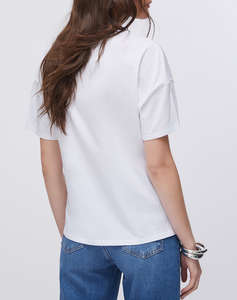 LIU JO WHITE_WA6J06_T-SHIRT MODA M/C ДАМСКА БЛУЗА