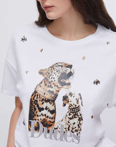 LIU JO WHITE_WA6J06_T-SHIRT MODA M/C ДАМСКА БЛУЗА