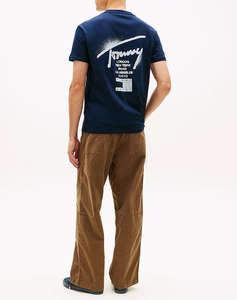 TOMMY JEANS TJM REG CITY SIGN SS TEE EXT