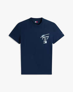 TOMMY JEANS TJM REG CITY SIGN SS TEE EXT
