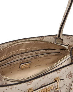 GUESS CARRIE LOGO GRLFND SHLDR STCHL ДАМСКА ЧАНТА