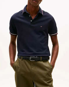 TOMMY HILFIGER TIPPED SLIM FIT POLO