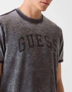 GUESS SS BSC MARINE LOGO TEE MENS BLOUSE