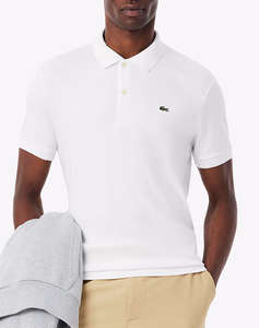LACOSTE БЛУЗА KMSHORT SLEEVED RIBBED COLLAR SHIRT