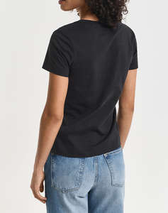 GANT БЛУЗА KMREG SHIELD SS V-NECK T-SHIRT.