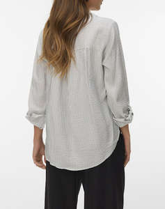 VERO MODA VMKAJA LS V-NECK FOLD-UP TOP WVN