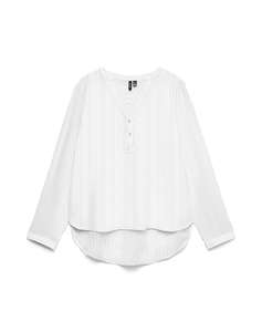 VERO MODA VMKAJA LS V-NECK FOLD-UP TOP WVN