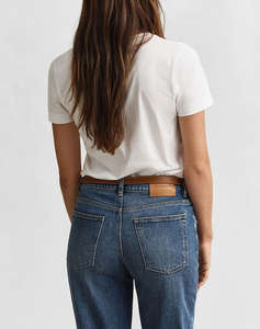 GANT БЛУЗА KMREG SHIELD SS V-NECK T-SHIRT.