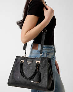 GUESS CRESIDIA II SOCIETY SATCHEL ДАМСКА ЧАНТА