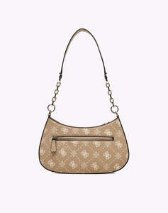 GUESS CARRIE LOGO TOP ZIP SHLDR BAG ДАМСКА ЧАНТА