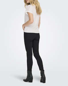 ONLY ONLFREE LIFE S/S V-NECK LACE TOP JRS