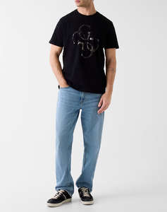 GUESS SS BSC SHIMMER QUATTRO G TEE MENS BLOUSE