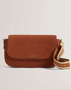 TED BAKER SHAYNE Webbing Suede Crossbody Bag