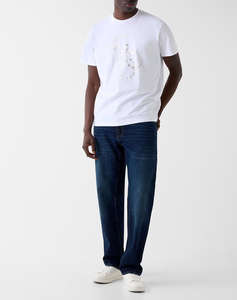 GUESS SS BSC SHIMMER QUATTRO G TEE MENS BLOUSE