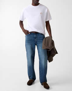 GUESS SS CN DIAMANTE LOGO TEE MENS BLOUSE