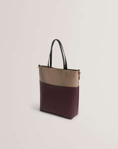 TED BAKER WYNSLOW Woven Handle Colourblock Large Bag
