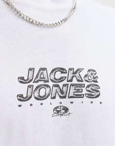 JACK&JONES JCOMINERAL SMALL FRONT PRINT TEE SS CREW