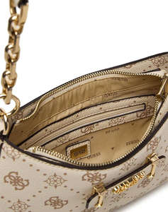 GUESS CARRIE LOGO TOP ZIP SHLDR BAG ДАМСКА ЧАНТА