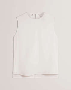 TED BAKER MARMIA Sleeveless Top With Piping Detail