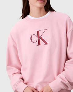 CALVIN KLEIN JEANS LS MONOLOGO FRENCH TERRY RLXD CN