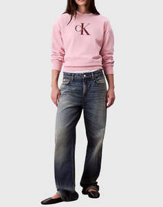 CALVIN KLEIN JEANS LS MONOLOGO FRENCH TERRY RLXD CN