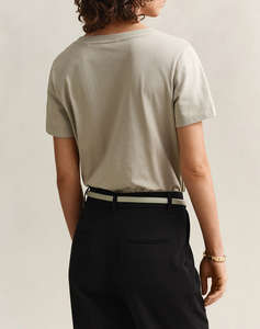 GANT БЛУЗА KMREG SHIELD SS V-NECK T-SHIRT.