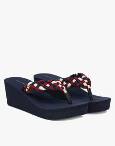 TOMMY HILFIGER TH WEDGE BRAIDED SUMMER SANDAL