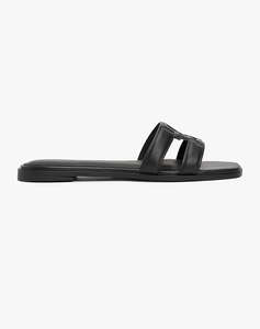 TOMMY HILFIGER TH LOGO STRAP MULE