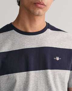 GANT БЛУЗА KMBAR STRIPE SS T-SHIRT