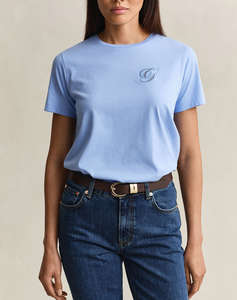 GANT БЛУЗА KMREG SCRIPT SS T-SHIRT