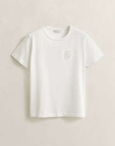 GANT БЛУЗА KMREG SCRIPT SS T-SHIRT