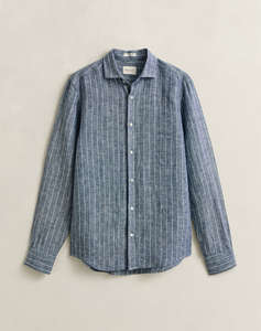 GANT РИЗА ΜΜ REG LINEN STRIPE SHIRT