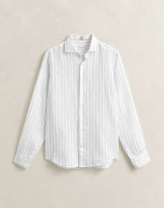 GANT РИЗА ΜΜ REG LINEN STRIPE SHIRT