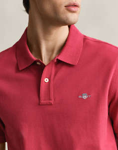 GANT БЛУЗА KMREG SHIELD SS PIQUE POLO