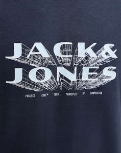 JACK&JONES JCOFUSION JJ BRANDING TEE SS CREW NECK
